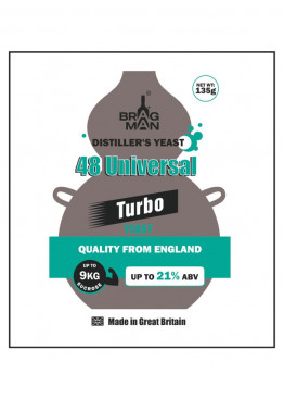 Дрожжи спиртовые Bragman Turbo 48 Universal, 135 гр